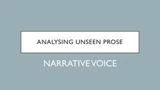 Understanding Narrative Perspective in Unseen Prose Narratives