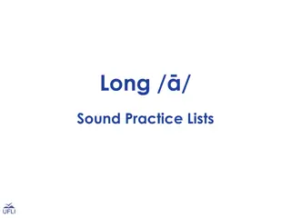Long Vowel Sound Practice Lists for Spelling Enrichment
