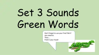 Set 3 Green Words for Reading Practice