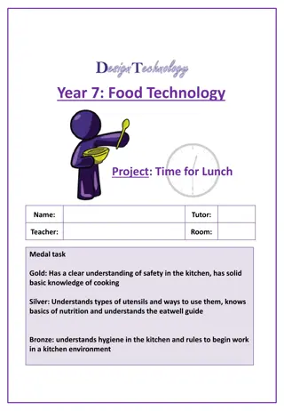 Food Technology in Year 7: Practical Learning Journey