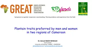 Gender Responsive Crop Breeding: Plantain Preferences in Cameroon
