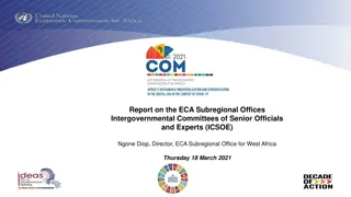 Report on ECA Subregional Offices Intergovernmental Committees and Experts