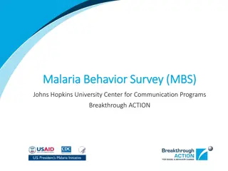 Malaria Behavior for Effective SBC Interventions