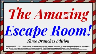 The Amazing Escape Room: Three Branches Government Challenge