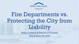 Understanding Fire Departments and Liability Protection in Cities