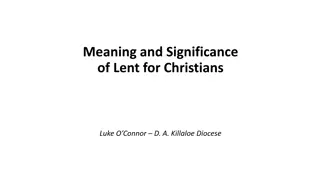 Significance of Lent in the Christian Tradition