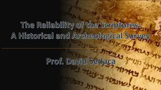 Understanding the Historical and Archaeological Aspects of the Scriptures