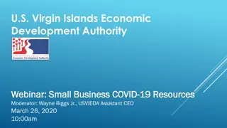 U.S. Virgin Islands Economic Development Authority Webinar: Small Business COVID-19 Resources