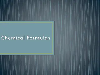 Chemical Formulas, Reactions, and Equations