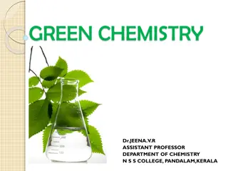 Introduction to Green Chemistry and Its Principles