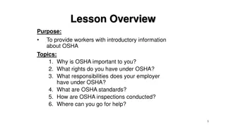 OSHA: Importance, Rights, and Responsibilities