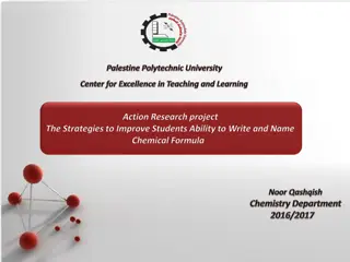 Enhancing Chemical Formula Writing Skills for Students