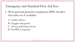 Emergency and Standard First Aid Test