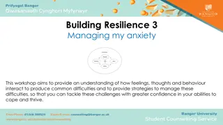 Managing Anxiety: Building Resilience Workshop