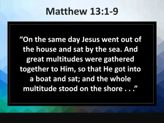 The Parable of the Sower Explained in Matthew 13:1-9