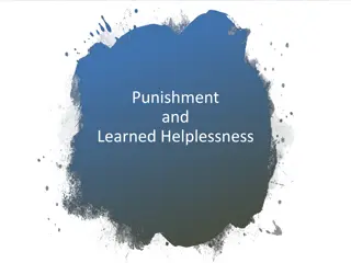 Punishment and Learned Helplessness in Behavioral Science