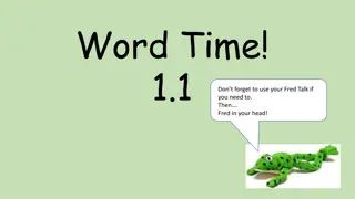 Interactive Learning with Word Time Activities for Children
