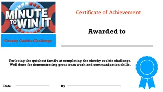 Family Fun Challenge Certificates and Instructions