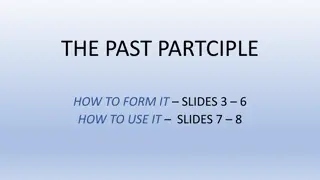 Mastering the Past Participle in English Verbs