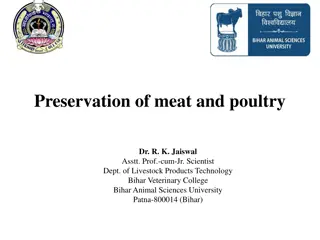 Preservation Methods for Meat and Poultry: A Comprehensive Overview by Dr. R. K. Jaiswal