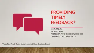 Effective Strategies for Providing Timely Feedback in Academic Settings