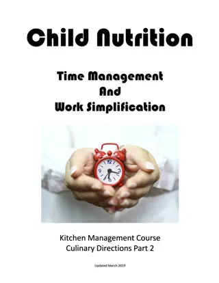 Efficient Kitchen Management for Child Nutrition Professionals