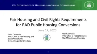 Fair Housing and Civil Rights Requirements for RAD Public Housing Conversions