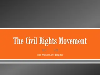 The Civil Rights Movement: Origins and Milestones