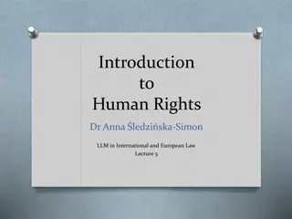 Understanding Human Rights: Overview and Evolution