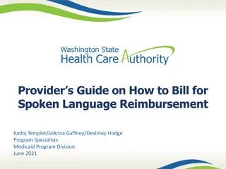 Guide to Billing for Spoken Language Reimbursement in Healthcare