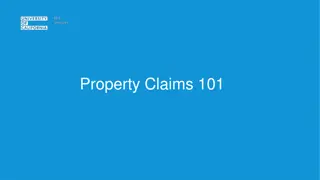 Property Claims Management Overview