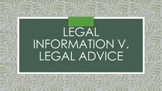 The Difference Between Legal Information and Legal Advice