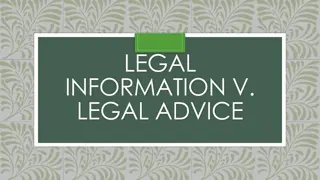 Understanding the Difference Between Legal Information and Legal Advice