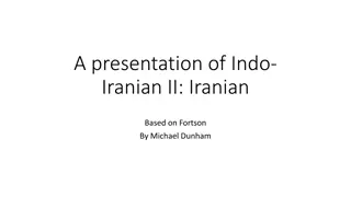 Overview of Iranian Languages: A Linguistic Analysis Based on Fortson