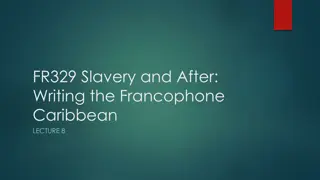 Creolit and Cultural Identity in the Francophone Caribbean