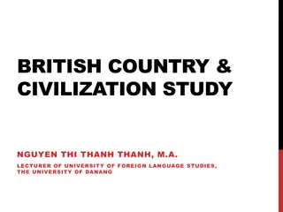 British Culture and Civilization: Insights from Nguyen Thi Thanh