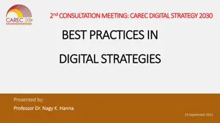 Best Practices in Digital Strategy Development for CAREC 2030