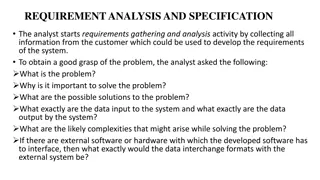 Software Requirement Analysis and Documentation Process