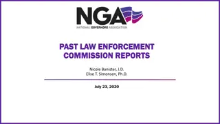 Past Law Enforcement Commission Reports Overview