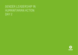 Gender-Responsive Humanitarian Leadership and Transformation