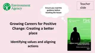 Growing Careers for Positive Change: Aligning Actions with Values