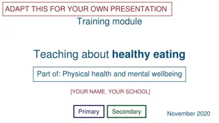 Teaching Healthy Eating for Physical Health and Wellbeing