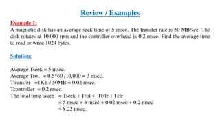 Disk Performance Considerations and Calculations