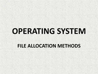 Operating System: File Allocation Methods