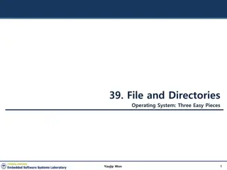 File and Directory Operations in Operating Systems