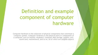 Overview of Computer Hardware Components and Software Functions