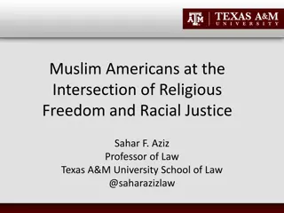 Muslim Americans at the Intersection of Religious Freedom and Racial Justice