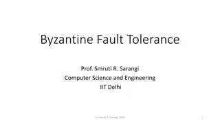 Byzantine Fault Tolerance in Distributed Systems