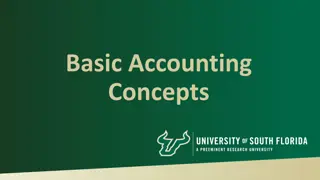 Basic Accounting Concepts and Budget Management at USF