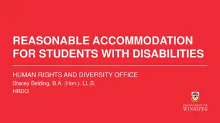 Reasonable Accommodation for Students with Disabilities